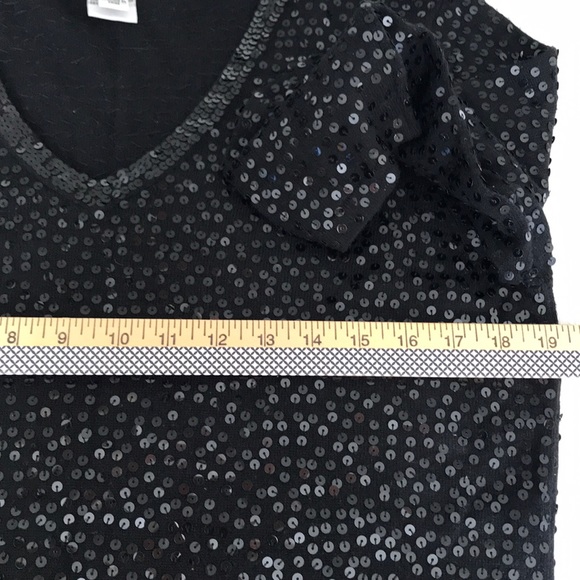 Talbots cashmere/silk blend sequined sweater - Picture 5 of 10